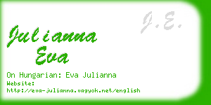 julianna eva business card